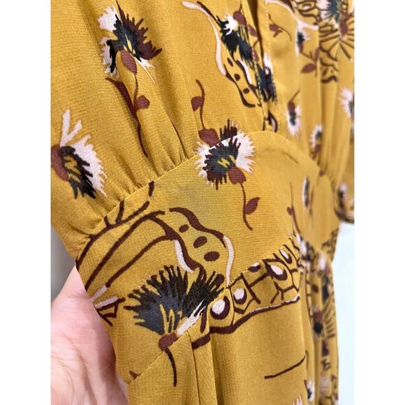 Free People Bonnie Keyhole Butterfly Print Midi Dress - Picture 11 of 14